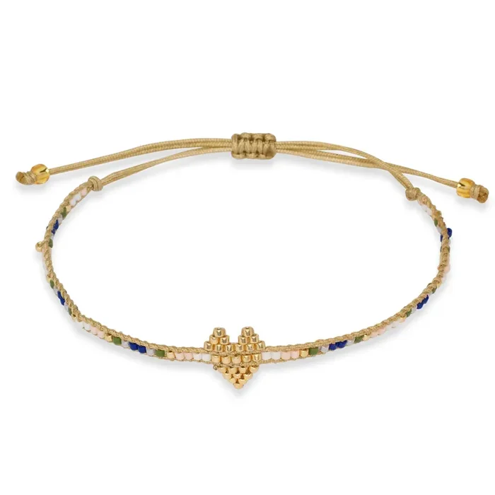 Cassandra Miyuki Heart Bracelet