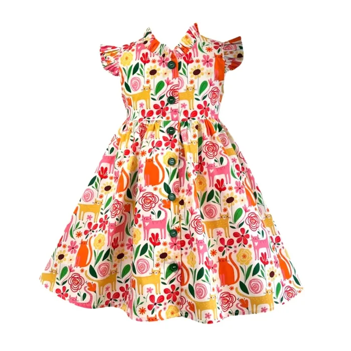 Cat’s Meow Glen Park Vintage Dress W/ Hair Bow