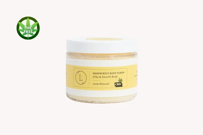 Cbd Grapefruit Body Salt Scrub With Cbd – Moisturizing And Fresh (thc Free)