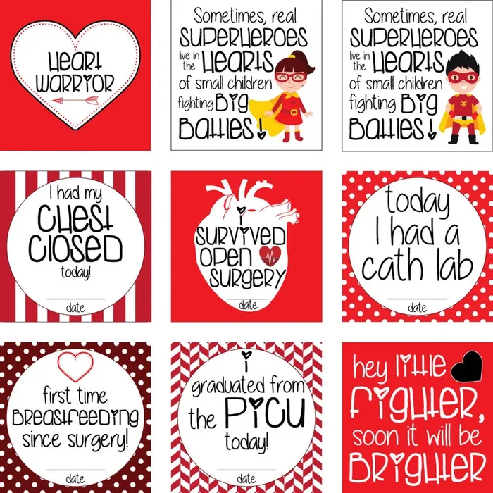 Chd Heart Warrior Plastic Moment Cards