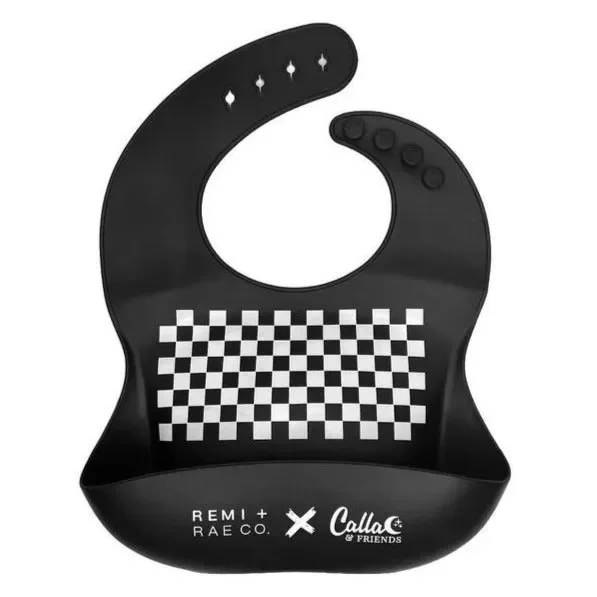 Checked Out Bib – Black
