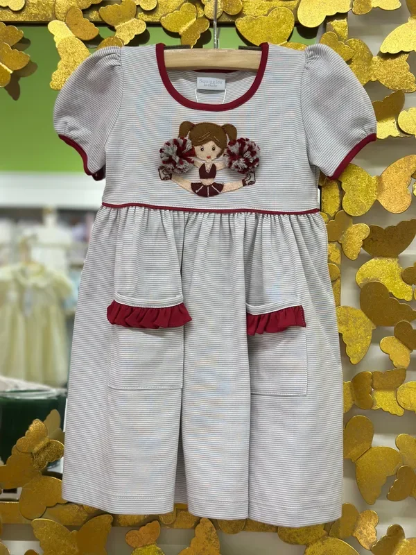 Cheerleader Short Sleeve Popover Dress – MSU