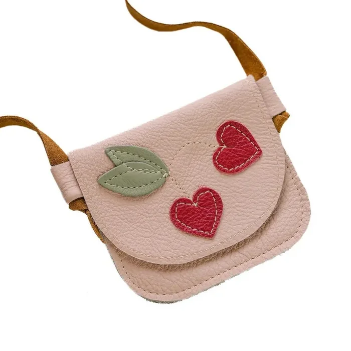 Cherry Little Leather Purse – Pink