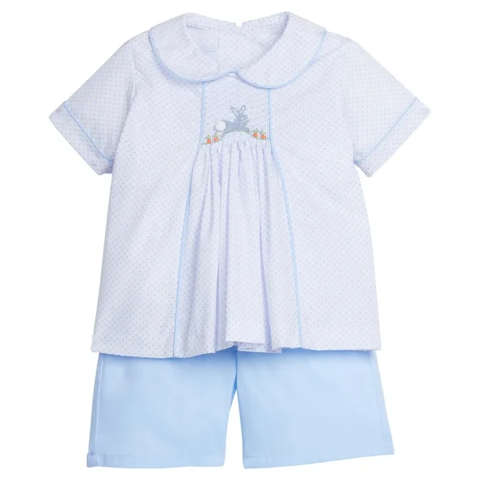 Chest Smocked Short Set – Bunny