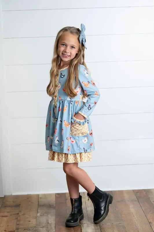 Chicken Pocket Tie Dress