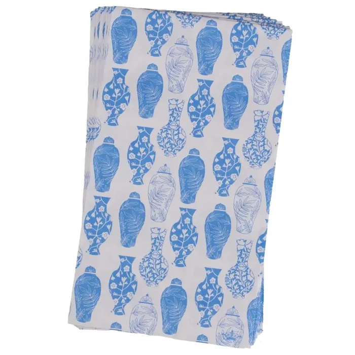 Chinoiserie Guest Napkins – White/Palace Ginger Jars