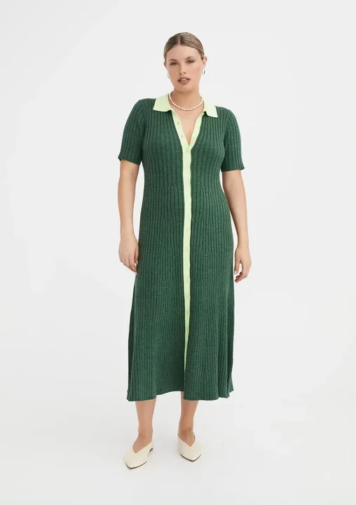 Chloe Dress – Dark green