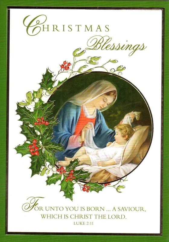 Christmas Cards – High Quality Gold Etched Large