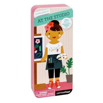 Chronicle Books Petit Collage At The Studio Shine Bright Magnetic Play Set
