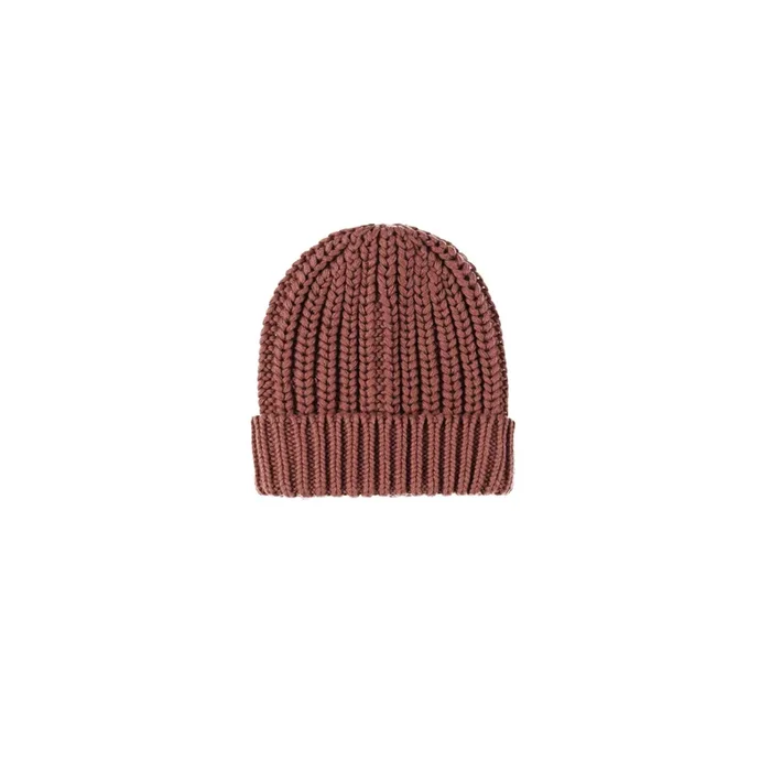 Chunky Knit Hat – Cranberry