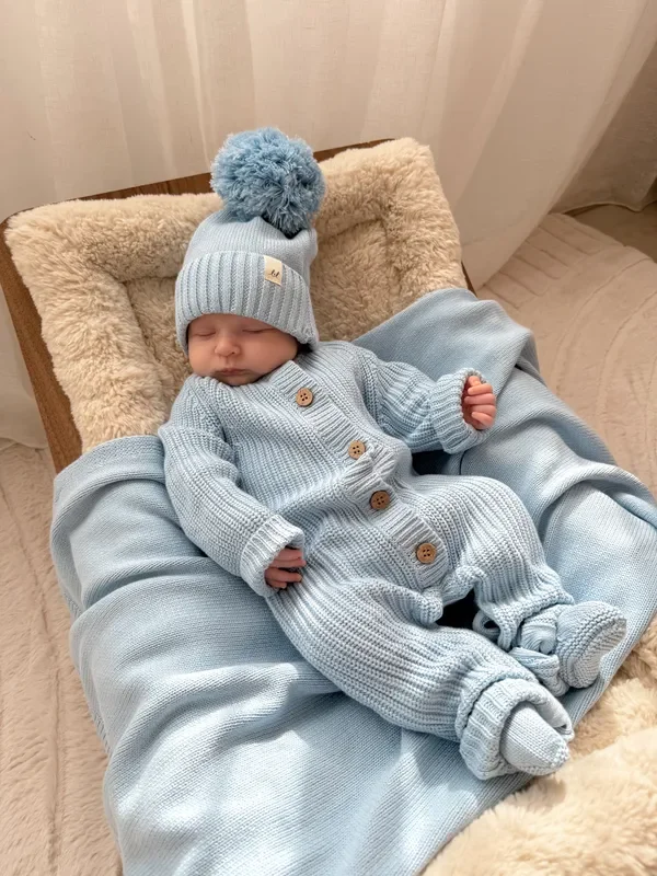 Classic Baby Blanket – Powder Blue
