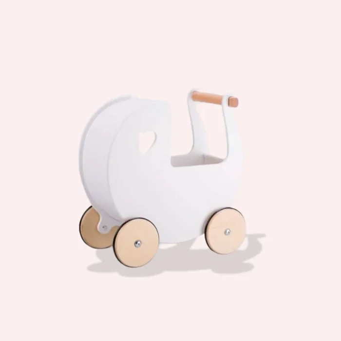 Classic Dolls Pram – White