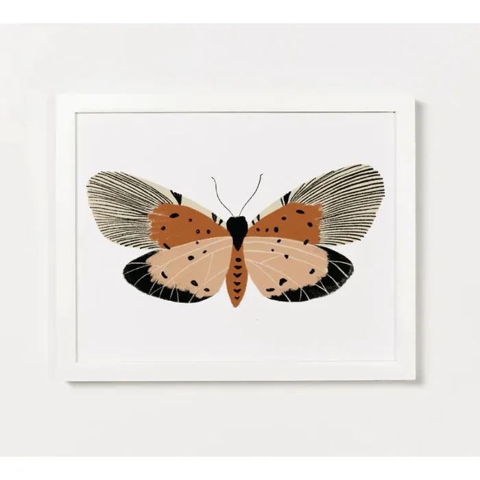 Clementine Kids Pink Butterfly Art