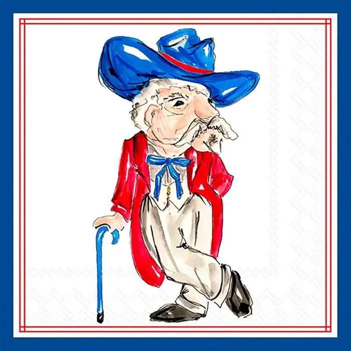 Colonel Reb Paper Cocktail Napkins 20 Ct