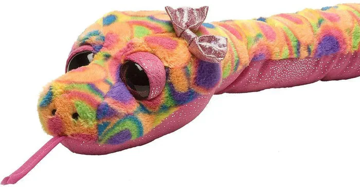 Colorful Tie-Dye Snake Stuffed Animal – 54 ” Class