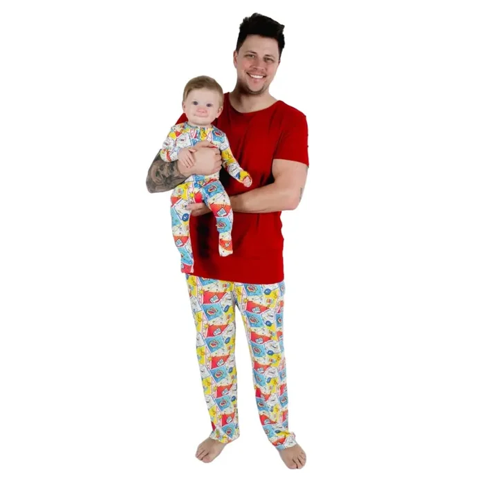 Comic Hero Bamboo Men’s Pajama Set