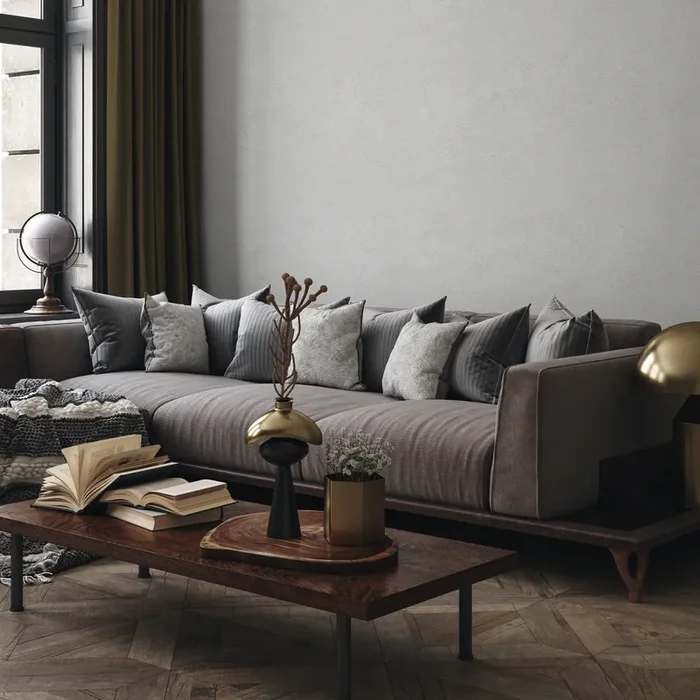 Concrete Wallpaper With A Subtle Grunge Texture In Light Gray – C998