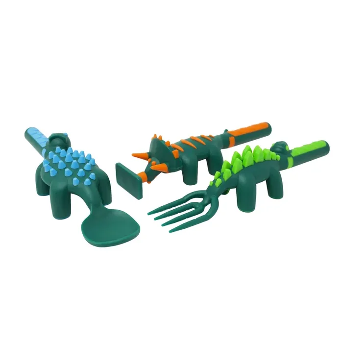 Constructive Eating Set Of 3 Dino Utensils