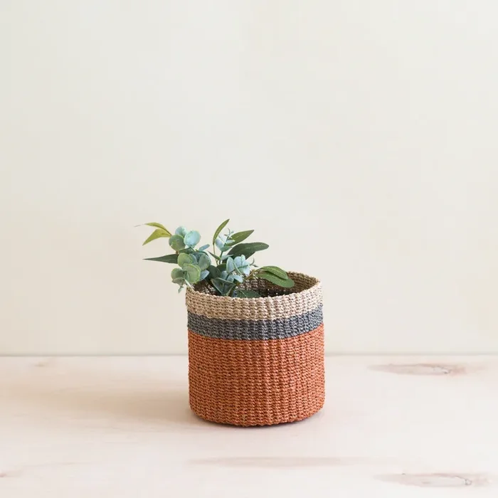 Coral Tabletop Mini Basket – Handwoven Baskets | Likhâ