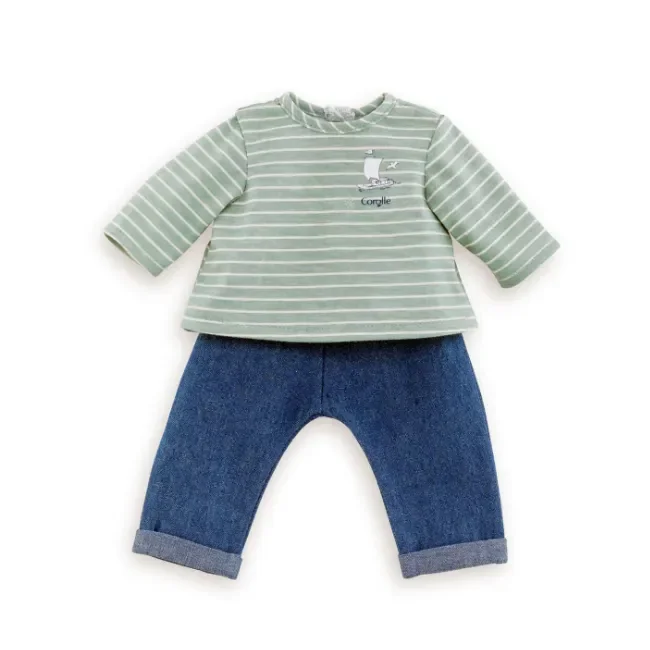 Corolle Pants And Stripe Shirt