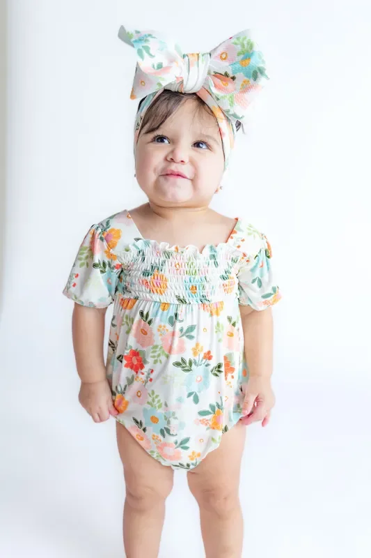 Cottage Blooms Smocked Bubble