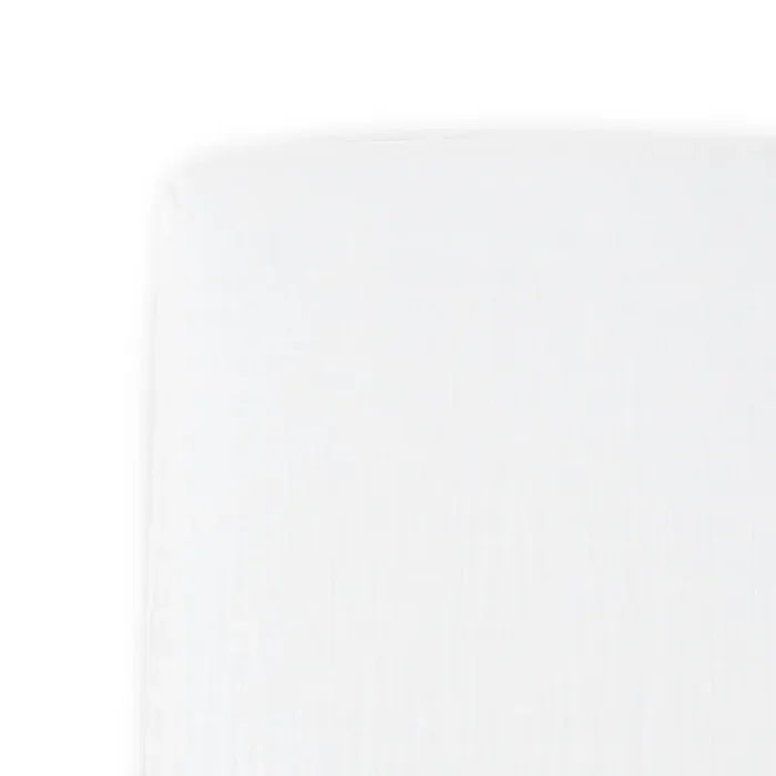 Cotton Muslin Crib Sheet – White
