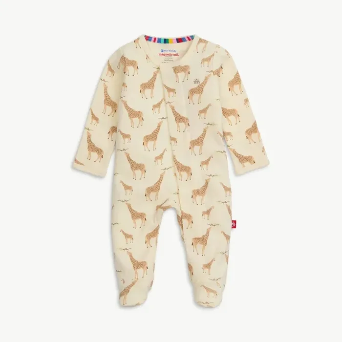 Cream Jolie Giraffe Magnetic Footie