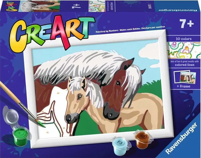 CreArt: Paint-By-Number Mother & Foal 5×7