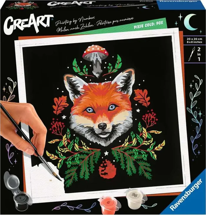 CreArt Pixie Cold: Fox 8×8 Paint by Number