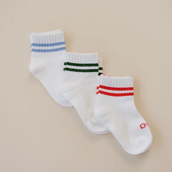 Crew Socks Striped 3 Pack