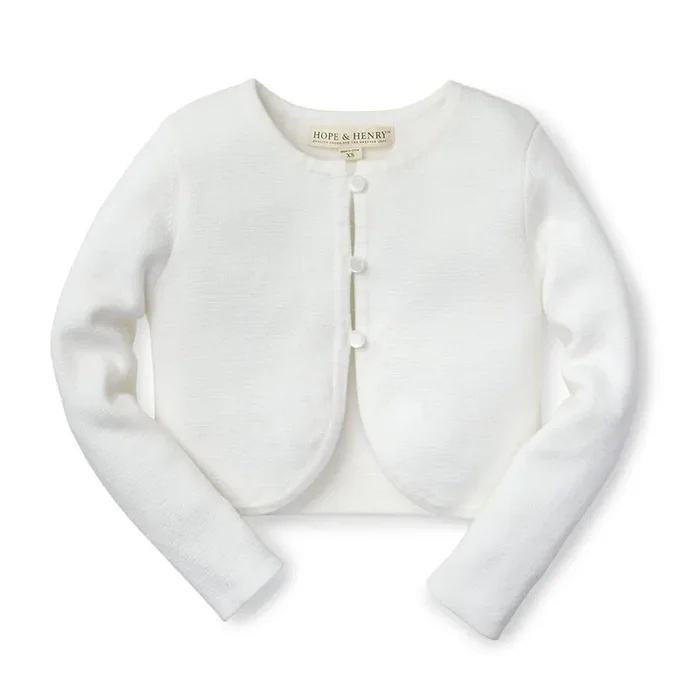 Cropped Curved Hem Cardigan
