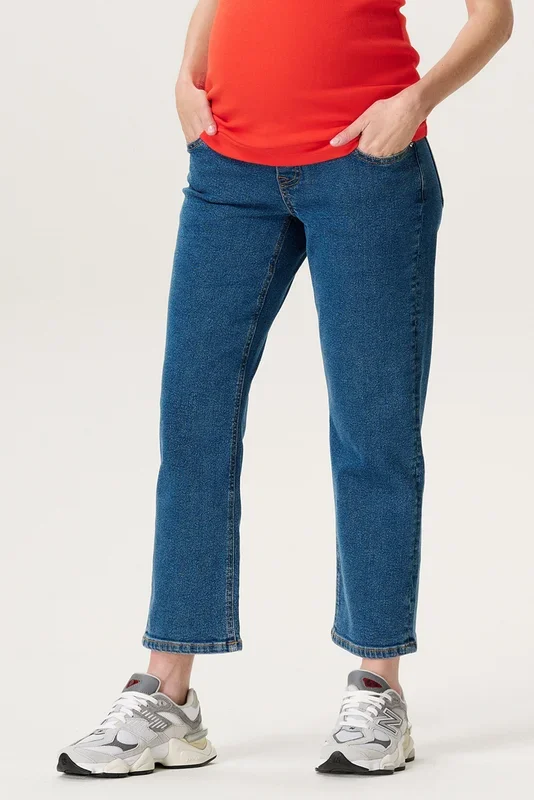 Cropped Umstandsjeans Straight Leg