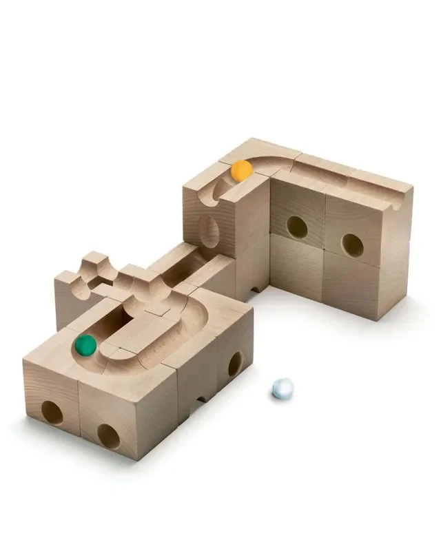Cuboro Speed Wooden Marble Run Extra Set