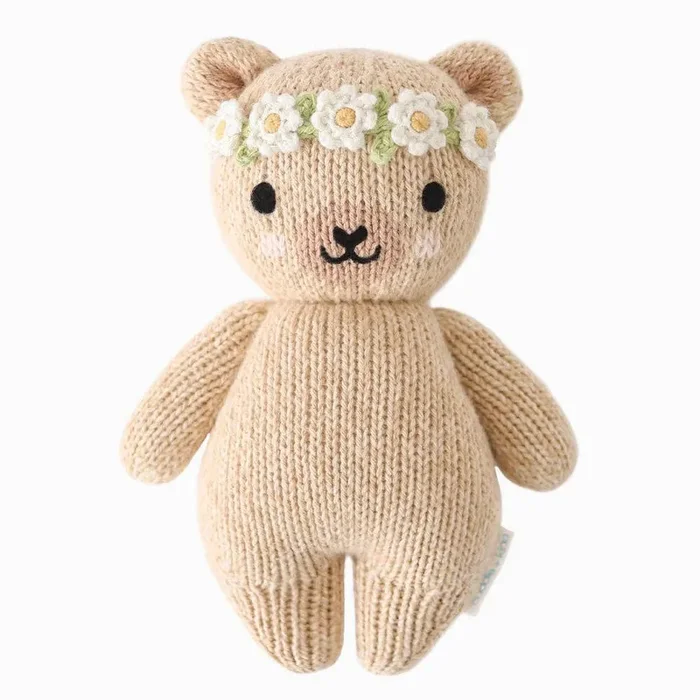 cuddle+kind Baby Ivory Floral Honey Bear