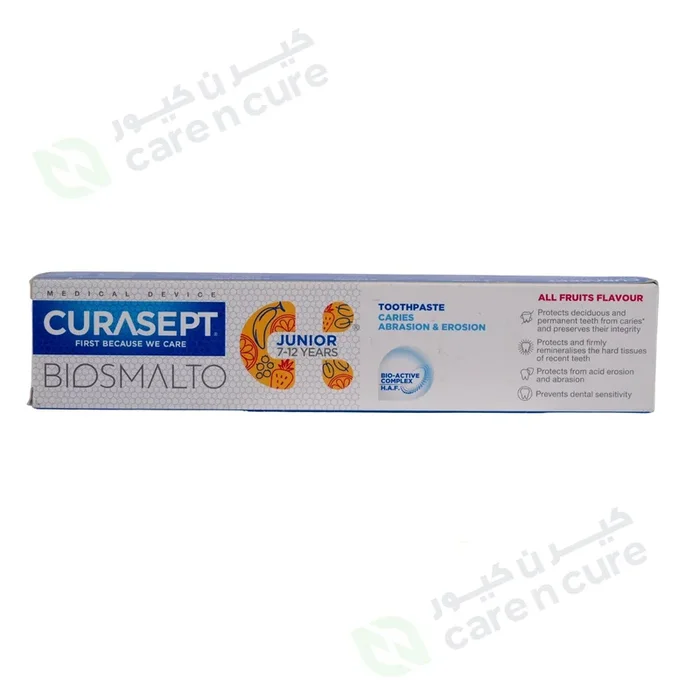 Curasept Biosmalto Toothpaste Juniors 7 – 12 Years 75ml