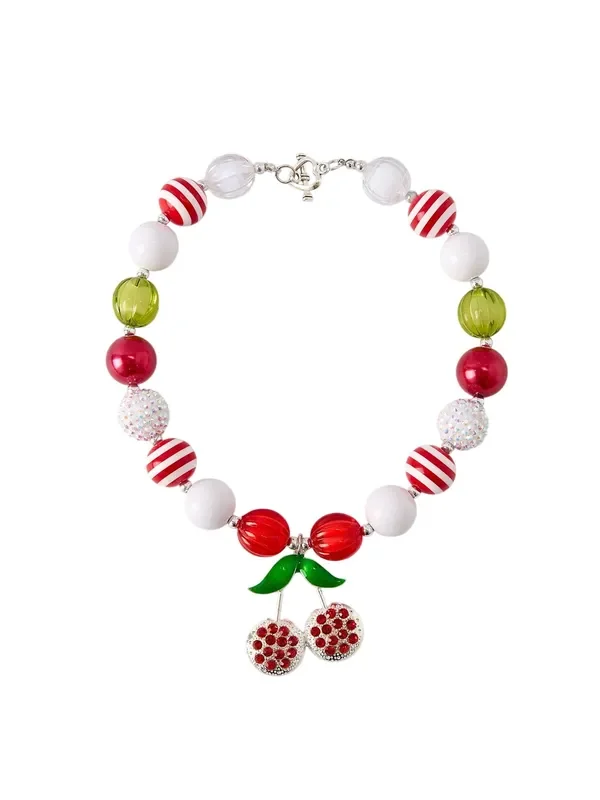 Cute Vintage Cherry Pendant Necklace