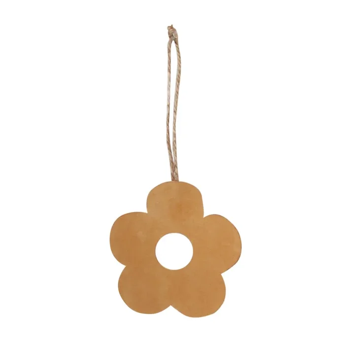Daisy Leather Ornament | Handmade Christmas Decoration