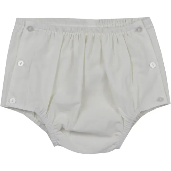 Darling Diaper Cover – White