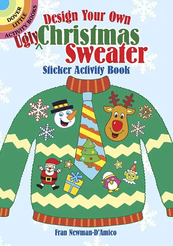 Design Your Own “Ugly ” Christmas Sweater Sticker Activity Book
