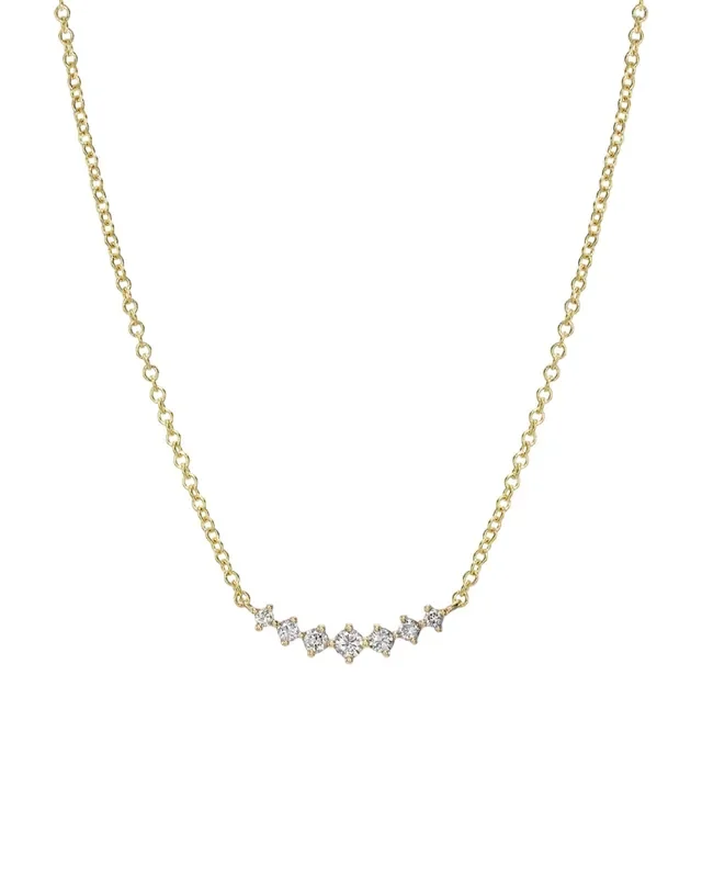 Diamond Cluster Necklace