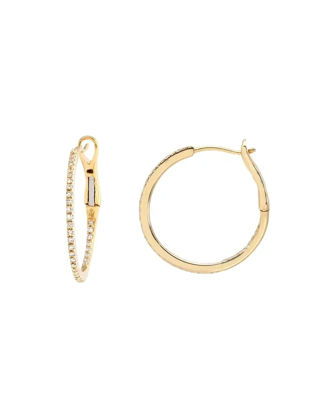 Diamond Small Hoops