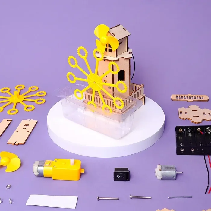 Diy Bubble Machine Kit – Educational Stem Toy For Kids