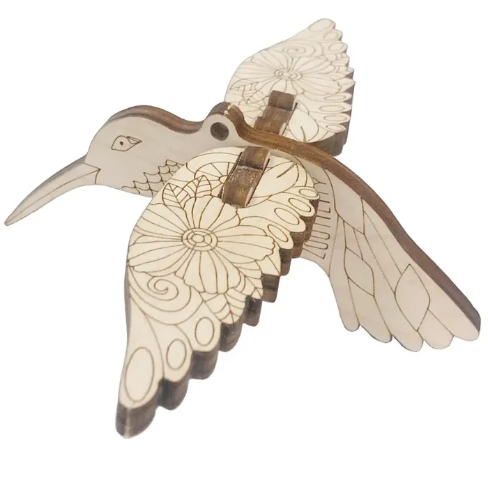 DIY Wooden Coloring Kit – Hummingbird