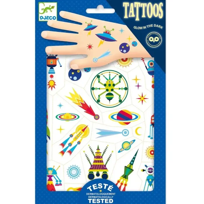Djeco Space Oddity Temporary Tattoos