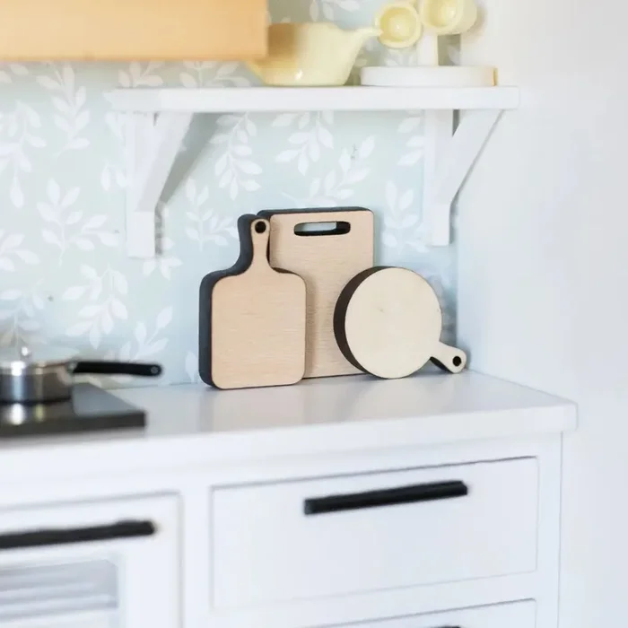 Dollhouse Kitchen Cutting Boards Charcuterie | Set of 3