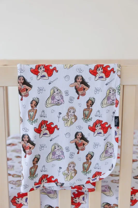 Doodle Princess (ribbed) – Lightweight Blanket