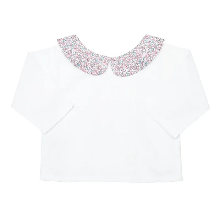 Double Button Blouse | Liberty ‘eloise’ Pink
