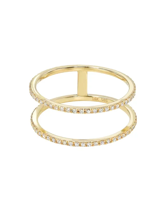 Double Diamond Eternity Ring