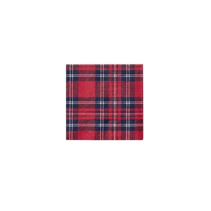 Draper James X Plaid Cocktail Napkins (25 Per Pack)