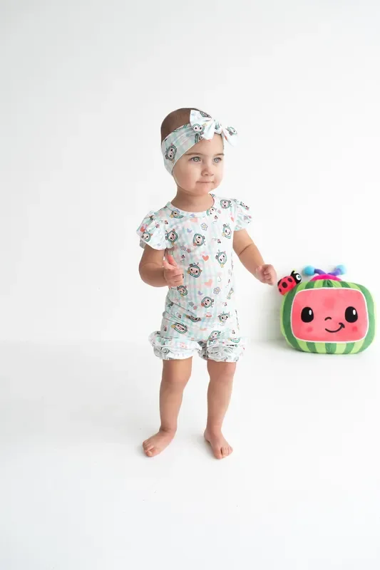 Dream Big Little Co X Cocomelon Springtime Melon Dream Ruffle Shorts